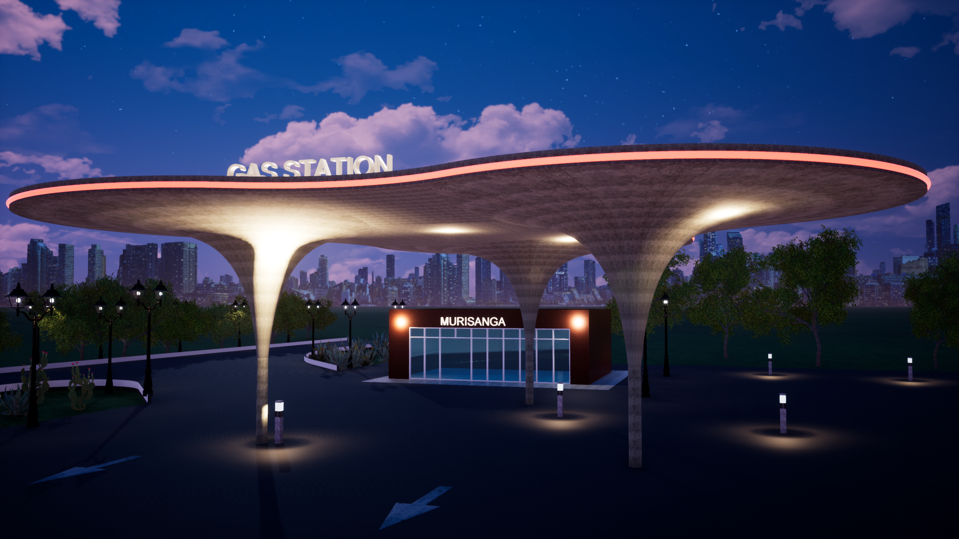 gas station design